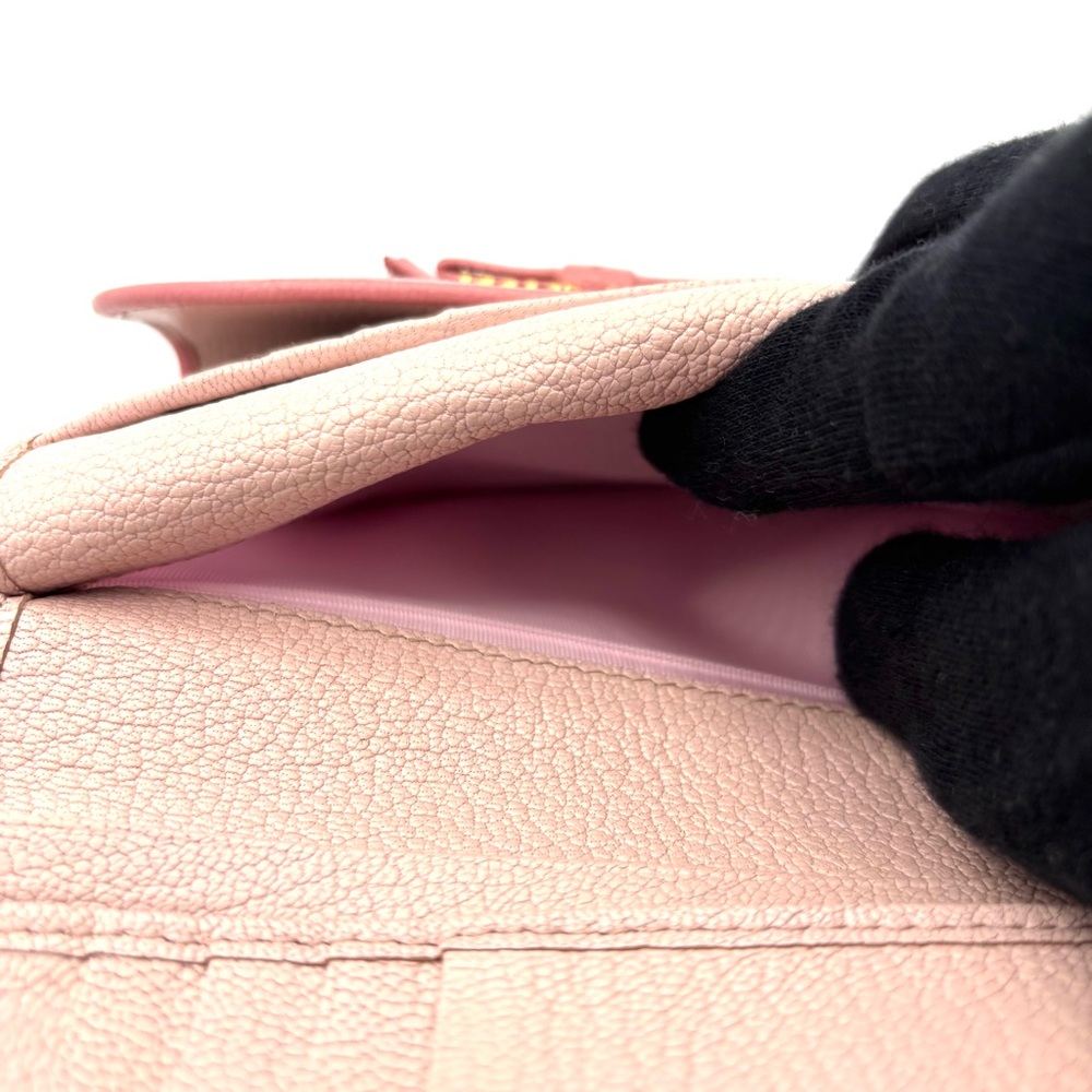 Miu Miu Two-Tone Pink Leather Wallet - Picture 6 of 8